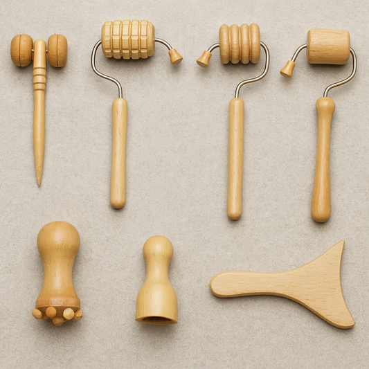 Skyntra™ Wooden Face & Body Massage Set