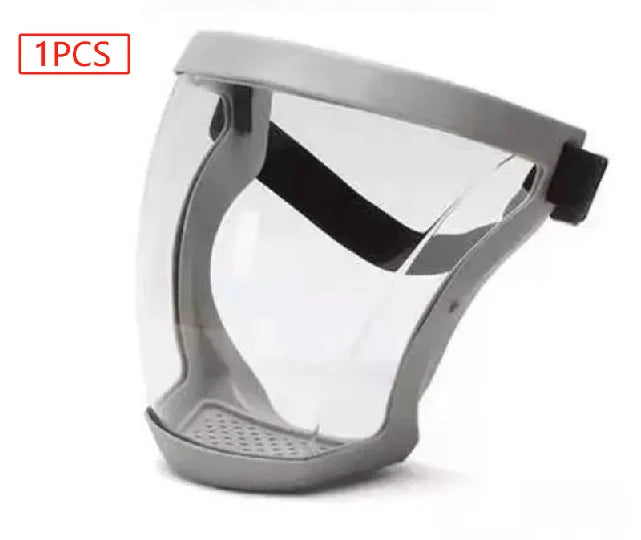 Full Face Shield Mask Transparent Head Eye Safety Protective Cover Glasses Screen Visors Dustproof Wind Proof Anti-Fog Goggles