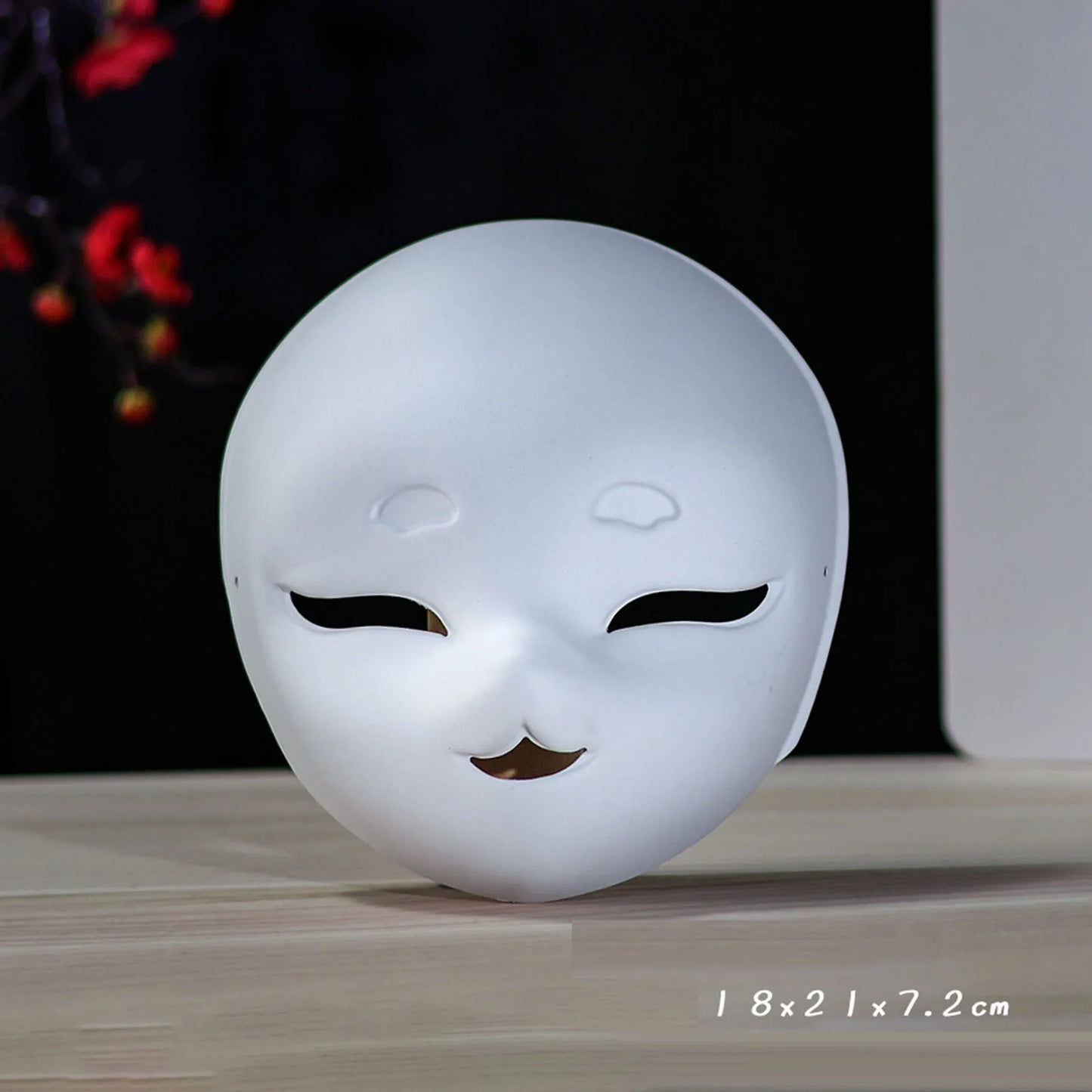 DIY Full Face Masks Blank White Art Paintable Mask DIY Costume Accessory Halloween Cosplay Themed Party Masquerade Props