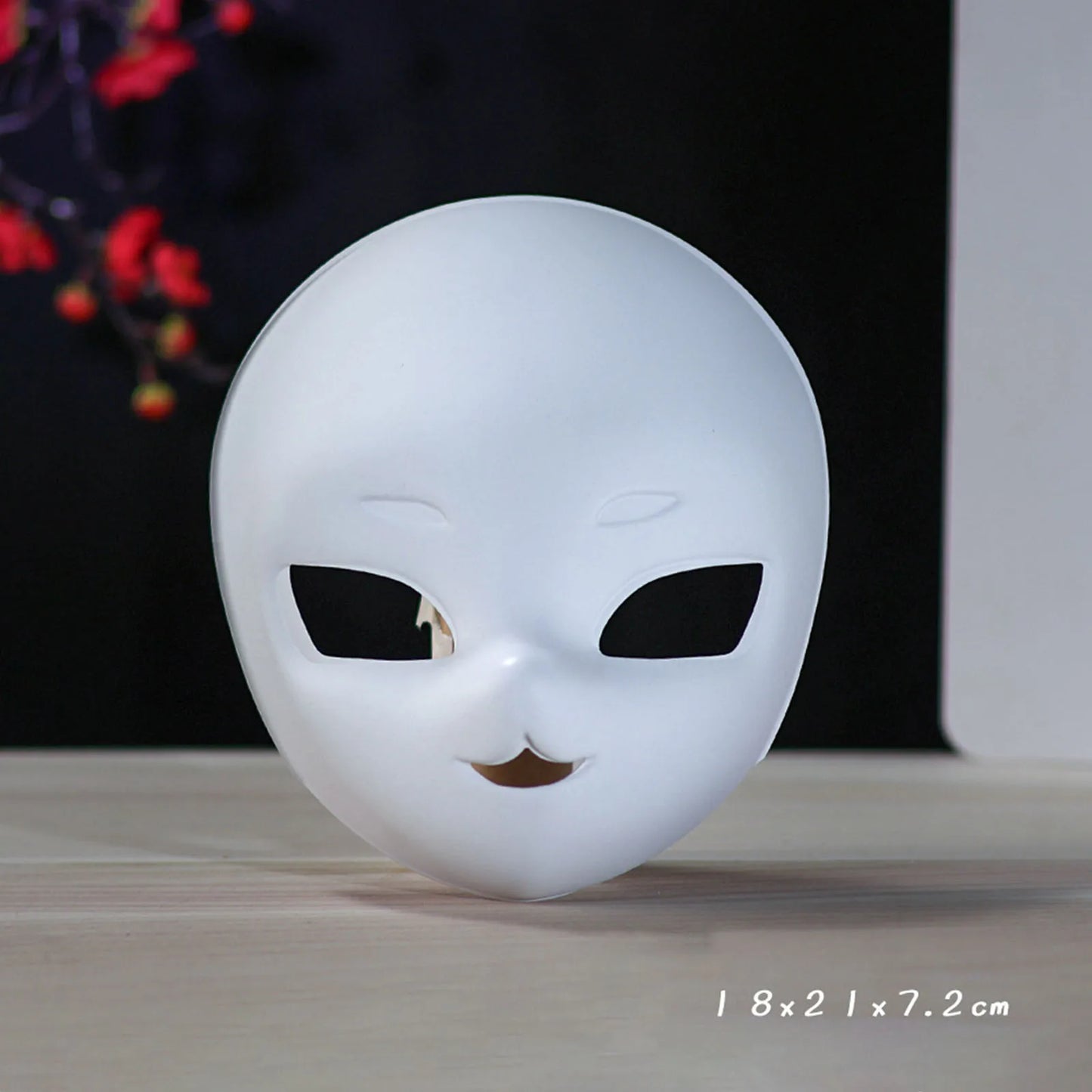 DIY Full Face Masks Blank White Art Paintable Mask DIY Costume Accessory Halloween Cosplay Themed Party Masquerade Props