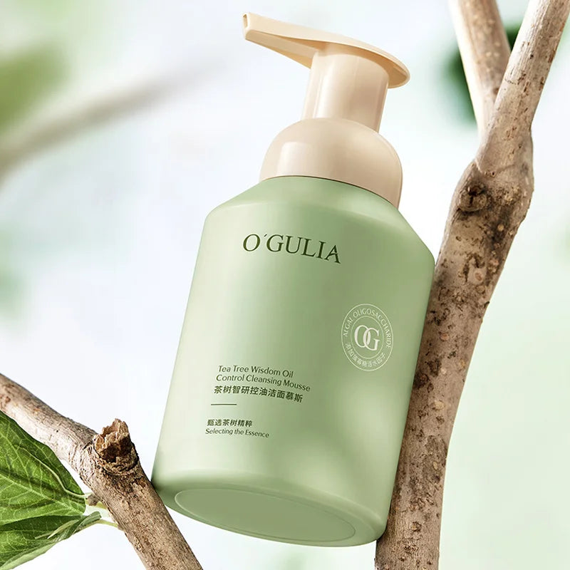 Tea Tree Oil Control Cleanser Cleansing Mousse Moisturizing Natural Organic Deep Cleansing Pores