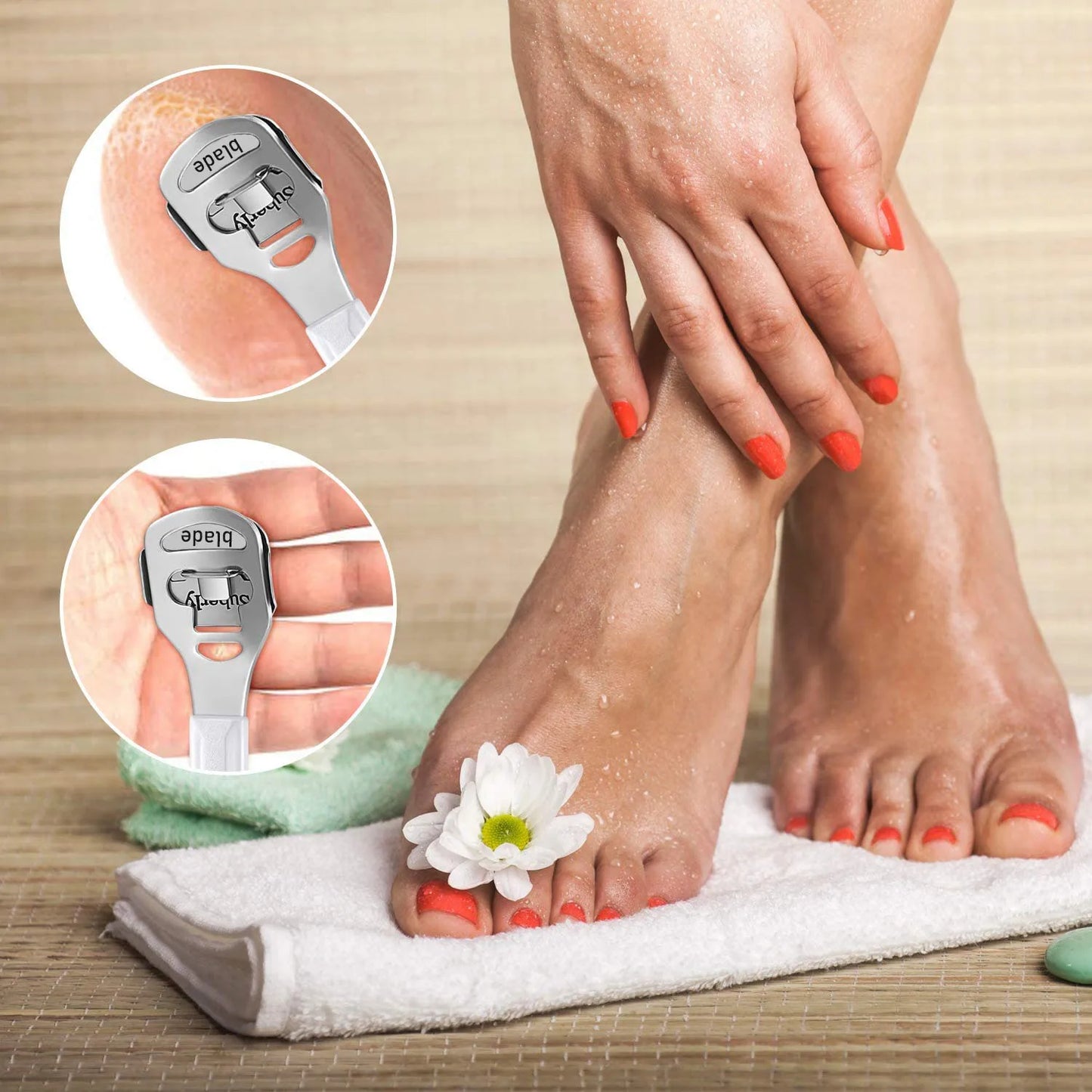 Foot Care Tools Foot Callus Shaver Heel Hard Skin Remover Hand Feet Pedicure Razor Shavers Stainless Steel Handle Easy to Use