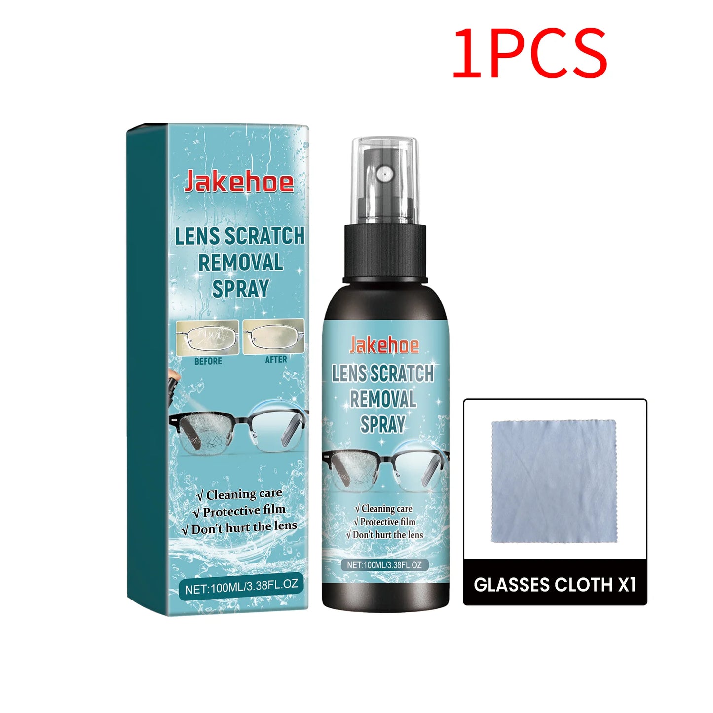 Glasses Lens Cleaner Repairs Small Scratches And Abrasions Effectively Cleans Dirt Restores Lens Smoothness Makes Vision Clearer