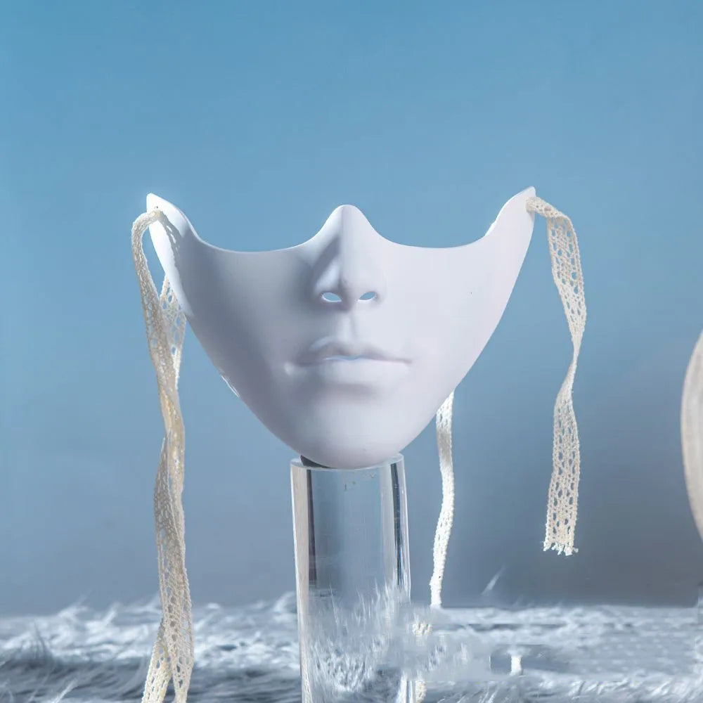 Masquerade Half Face Mask for Women Men Cosplay Halloween Eyemask Costume Decoration Masquerade Eye Cover Mouth Cover