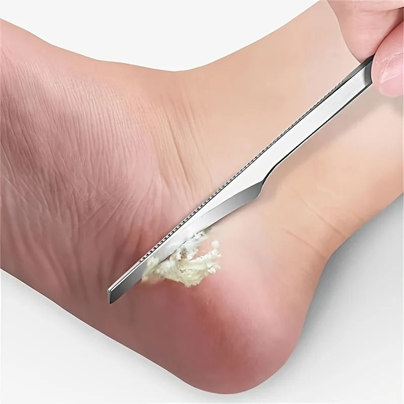 1/2/3/6 pcs Pedicure Knife Tools Kits, Professional Stainless Steel Foot Scrubber Dead Skin Remover,6 Pcs Foot Scraper Knife