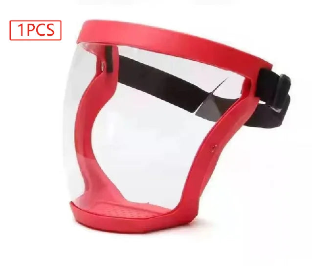 Full Face Shield Mask Transparent Head Eye Safety Protective Cover Glasses Screen Visors Dustproof Wind Proof Anti-Fog Goggles
