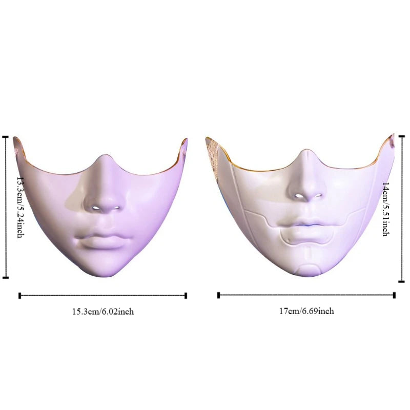 Masquerade Half Face Mask for Women Men Cosplay Halloween Eyemask Costume Decoration Masquerade Eye Cover Mouth Cover