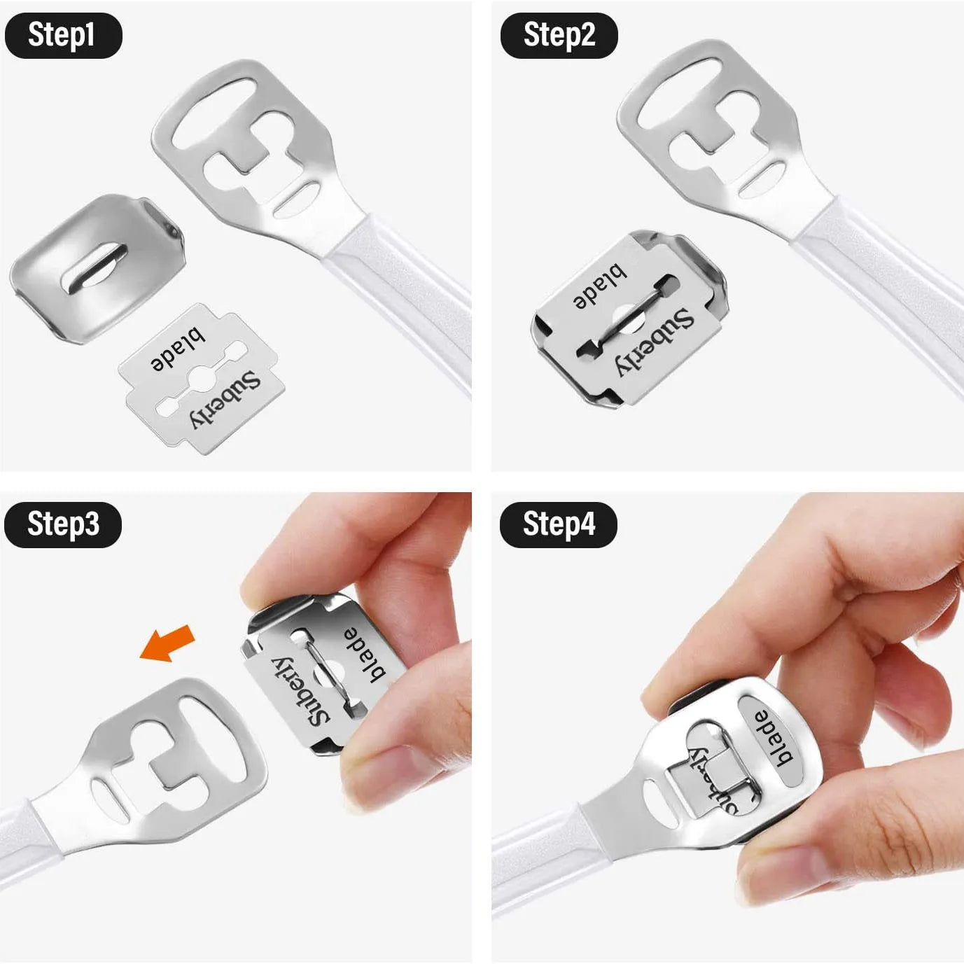 Foot Care Tools Foot Callus Shaver Heel Hard Skin Remover Hand Feet Pedicure Razor Shavers Stainless Steel Handle Easy to Use