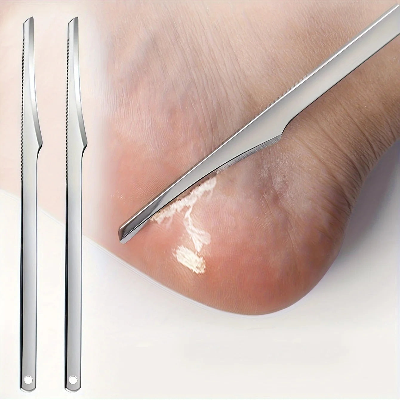 1/2/3/6 pcs Pedicure Knife Tools Kits, Professional Stainless Steel Foot Scrubber Dead Skin Remover,6 Pcs Foot Scraper Knife