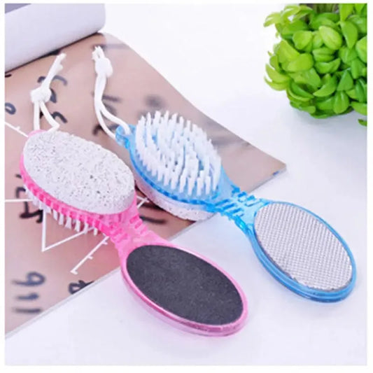 4-In-1 Foot Care Tool Dead Skin Removal Brush Foot Repair Tool  Grinder Foot Wash Brush  Random Color Pedicure Grinding