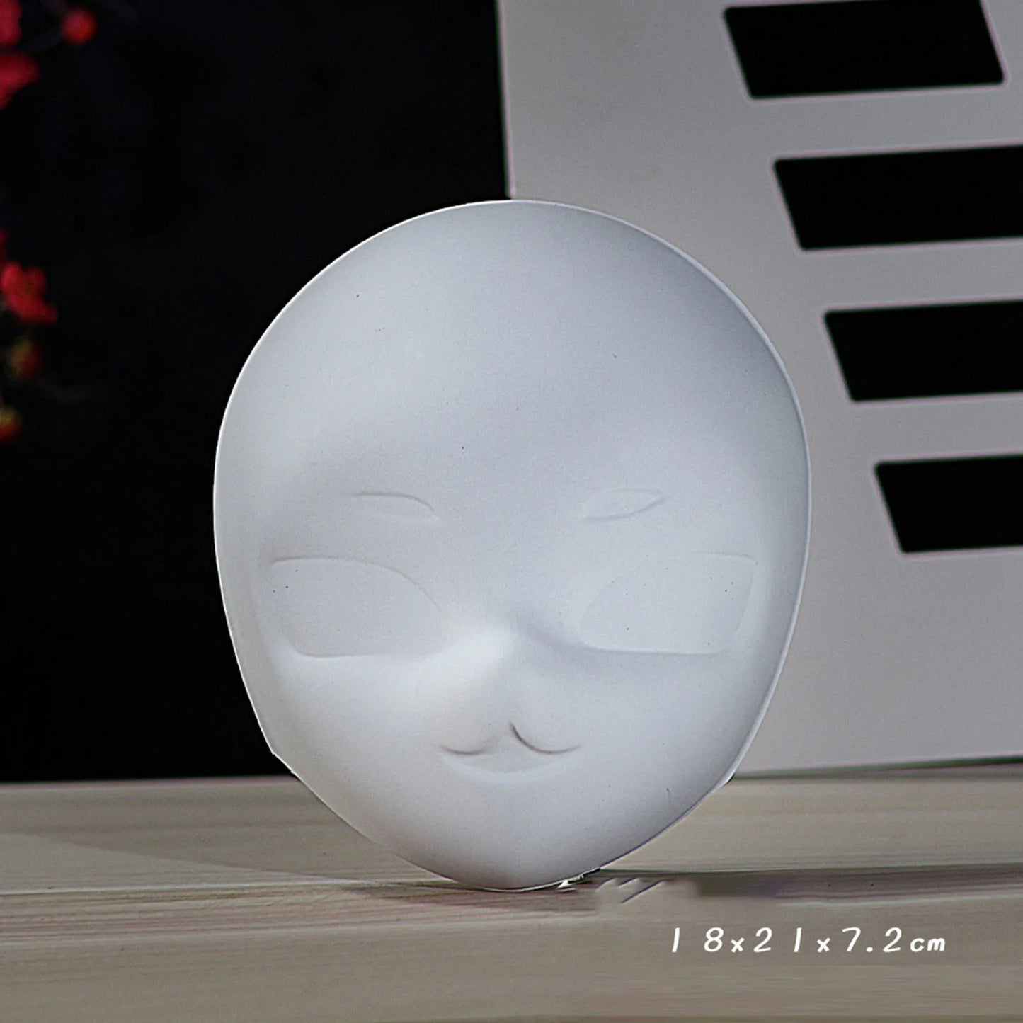 DIY Full Face Masks Blank White Art Paintable Mask DIY Costume Accessory Halloween Cosplay Themed Party Masquerade Props