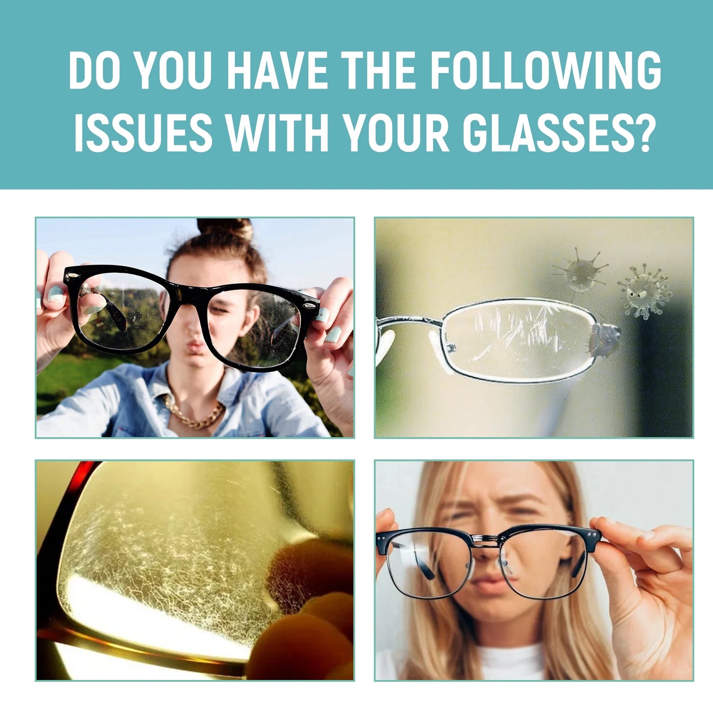Glasses Lens Cleaner Repairs Small Scratches And Abrasions Effectively Cleans Dirt Restores Lens Smoothness Makes Vision Clearer