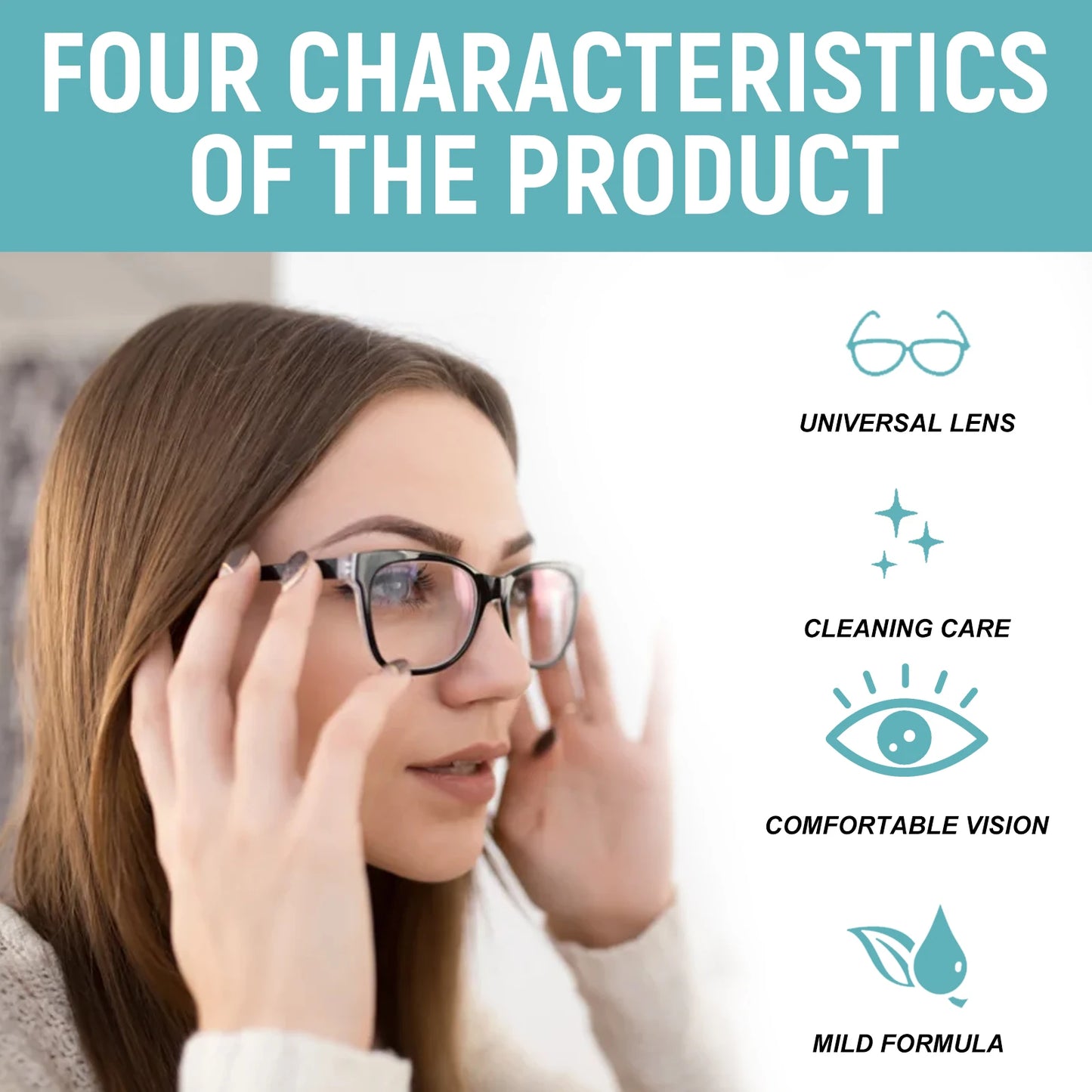 Glasses Lens Cleaner Repairs Small Scratches And Abrasions Effectively Cleans Dirt Restores Lens Smoothness Makes Vision Clearer