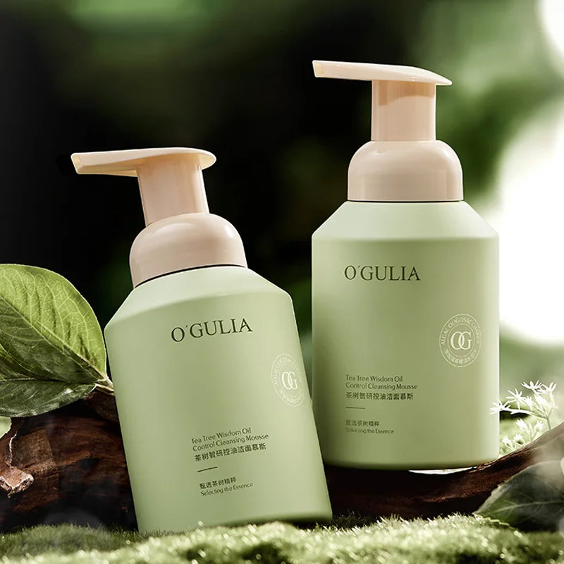 Tea Tree Oil Control Cleanser Cleansing Mousse Moisturizing Natural Organic Deep Cleansing Pores