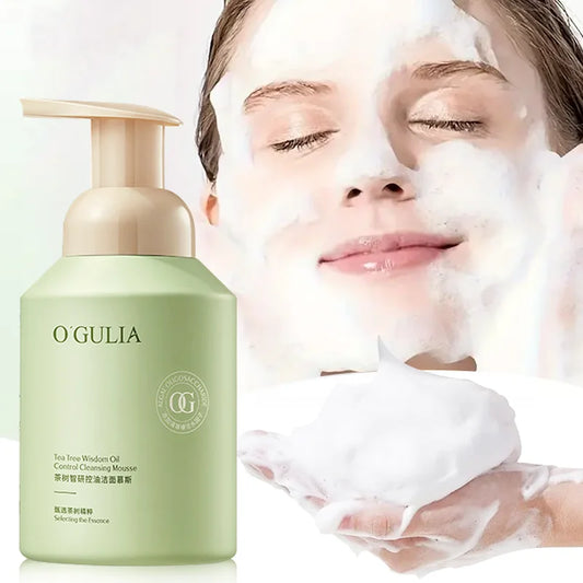 Tea Tree Oil Control Cleanser Cleansing Mousse Moisturizing Natural Organic Deep Cleansing Pores