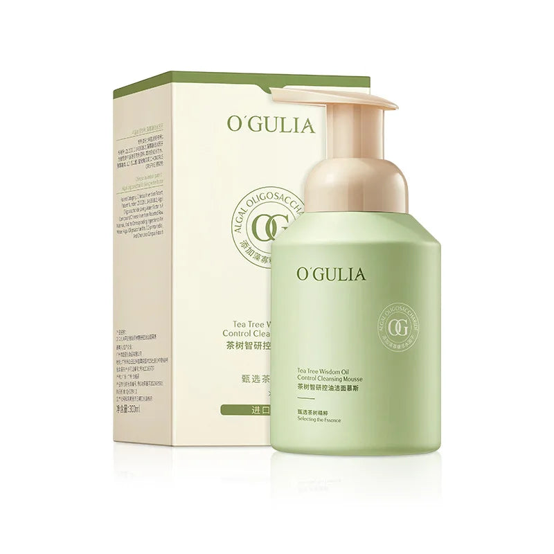 Tea Tree Oil Control Cleanser Cleansing Mousse Moisturizing Natural Organic Deep Cleansing Pores