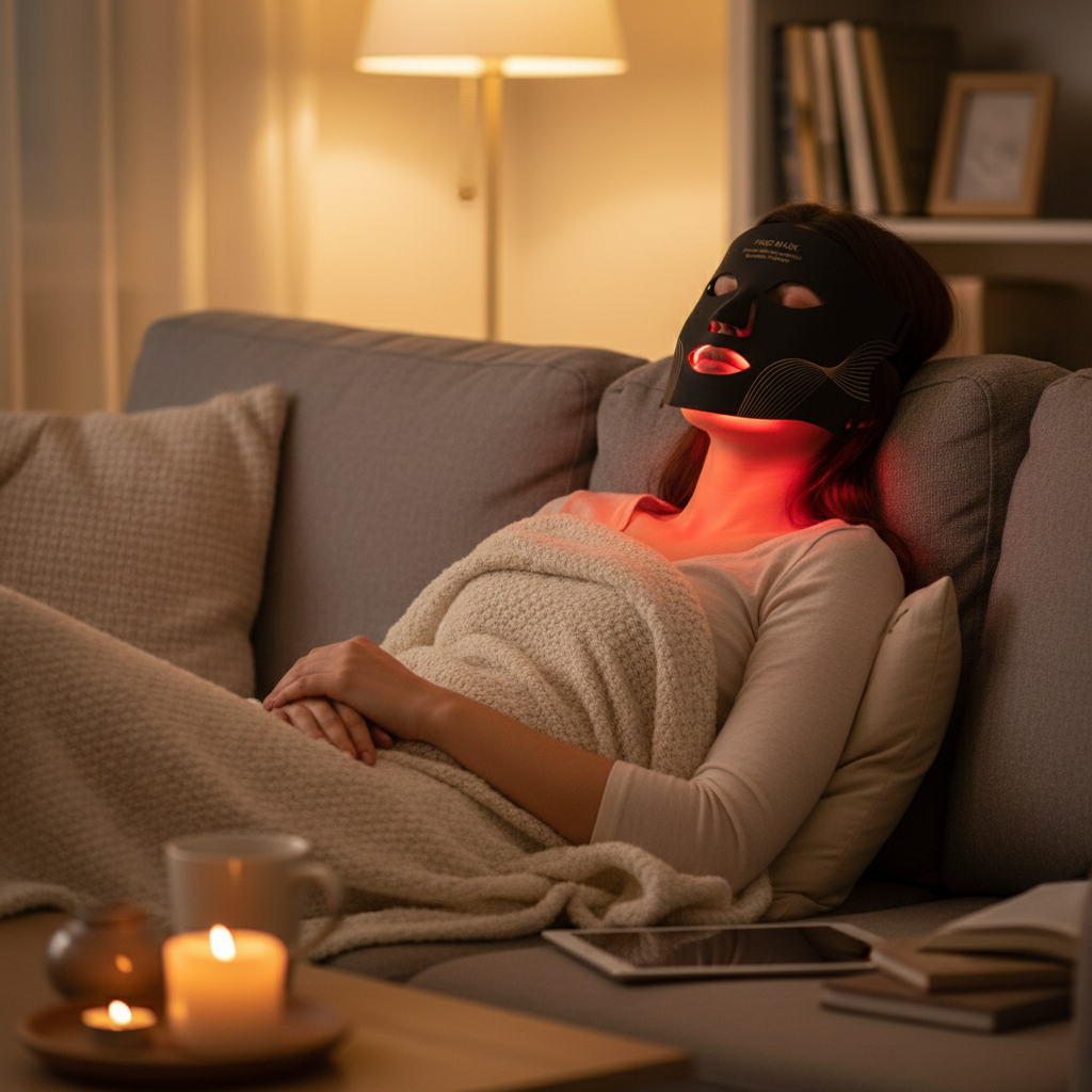 Couch Relaxation with Red LED