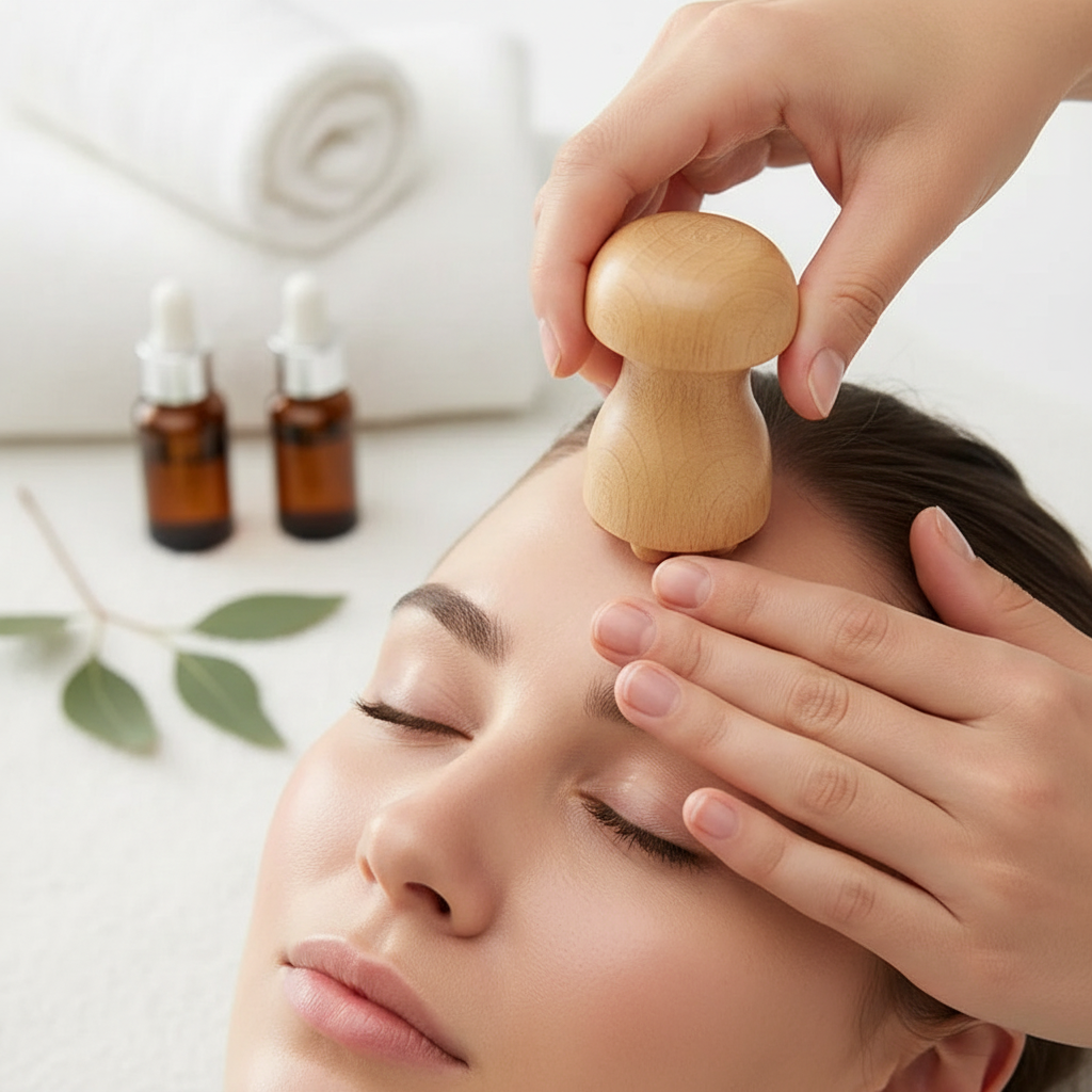 Mushroom tool on forehead