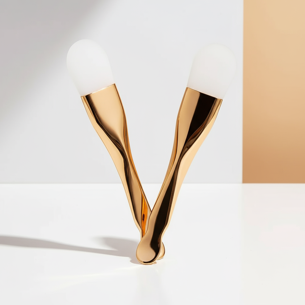 Premium brushes standing upright